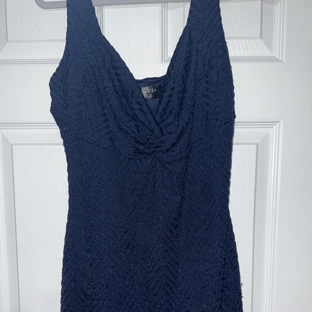 Dark blue guess dress excellent condition